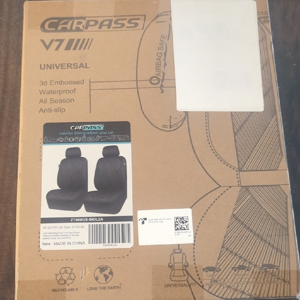 Carpass Universal Black Seat Covers